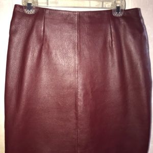 Leather skirt